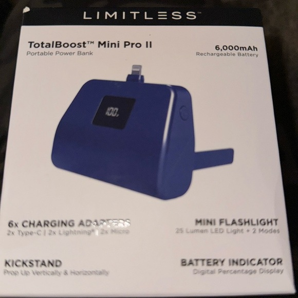 💙- New - | TotalBoost Mini Pro II 6,000mAh Universal Power Bank - Picture 8 of 10
